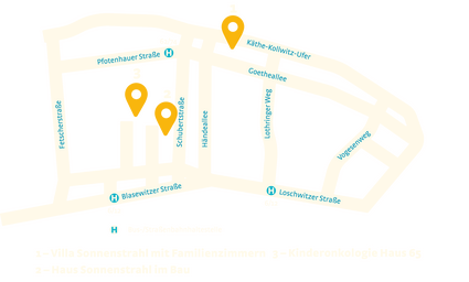 Anfahrtskarte Sonnenstrahl e. V.